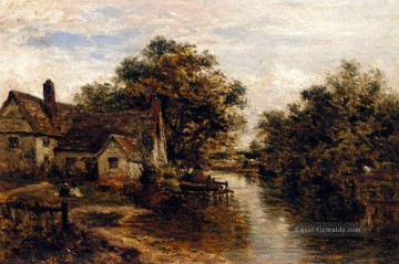  Constable Malerei - Willy Lotts Haus Gegenstand von Constables Heu Wain Landschaft Benjamin Williams Leader Stromen